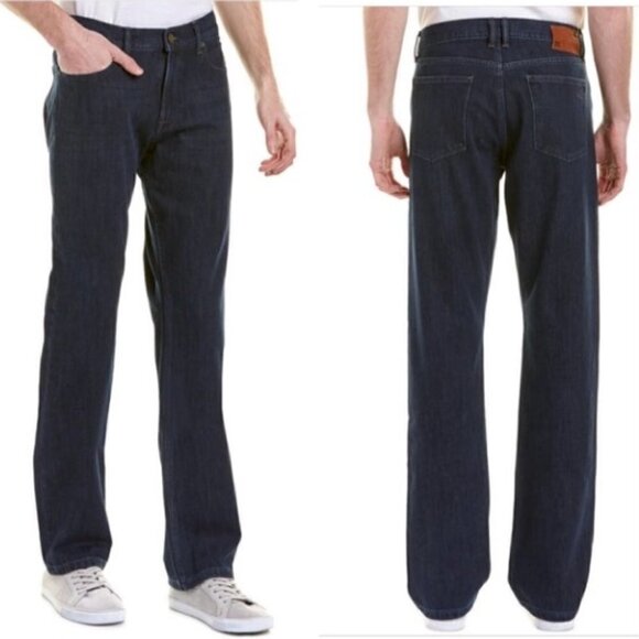 DL1961 Men's Vince Stretch Straight Leg Jean Dark-wash Blue EUC sz 29 X 34 - Picture 1 of 16